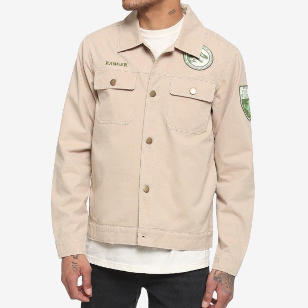 Our Universe Hot Topic Jurassic World Park Ranger‎ Shirt/Jacket Cosplay Costume